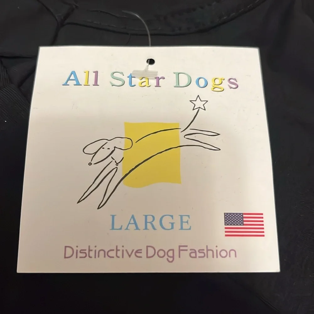 Appalachian State Mountaineers Logo on Black Dog Shirt Size Large NWT